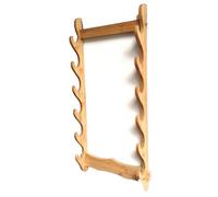 Wall Mount Sword Stand, 1-12 Layer Wooden Display Rack for Katana, Samurai Sword Holder Bracket, Ideal for Displaying Swords, Flutes, Fishing Rods