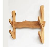 Wall Mount Sword Stand, 1-12 Layer Wooden Display Rack for Katana, Samurai Sword Holder Bracket, Ideal for Displaying Swords, Flutes, Fishing Rods