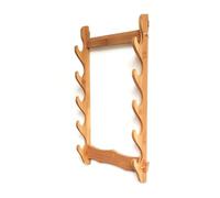 Wall Mount Sword Stand, 1-12 Layer Wooden Display Rack for Katana, Samurai Sword Holder Bracket, Ideal for Displaying Swords, Flutes, Fishing Rods