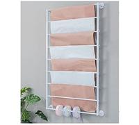 Wall Mount Tie & Scarf Rack, Multi-Purpose Organizer with Hanging Bar for Towels, Belts, Wraps, Accessories, Ideal for Closet, Shop, Commercial Display