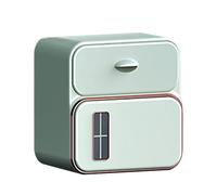 Wall Mount Tissue Box Holder - Toilet Roll Holder | Adhesive Tissue Dispenser with Drawer For Hotel Kitchen Restroom RV Washroom