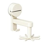 Wall Mount Tool Holder - ABS 12.2 x 11.3 cm | | Bar for Bath Towels | Under Hanging Bar for Kitchen | Suction Hook | 360 Degree Rotating Cooking Door with 8 Claws | For