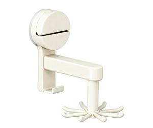 Wall Mount Tool Holder - ABS 12.2 x 11.3 cm | | Bar for Bath Towels | Under Hanging Bar for Kitchen | Suction Hook | 360 Degree Rotating Cooking Door with 8 Claws | For