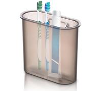 Wall Mount Toothbrush Holders - Stand for Bathroom, Non-Screw Wall Mounted, Black