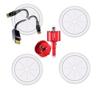 Wall-Mount TV Cable Management Kit - Conceal Wires,Cable Management Kit Hides Wires Behind The Wall Includes 4 Pass-Throughs and Hole Saw Drill Attachment for Easy