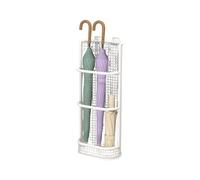 Wall Mount Umbrella Stand Holder,Entryway Organizer with Drip Tray for Wet Umbrellas,Compact(Color2,30x10x46cm)