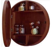 Wall Mount Vanity Mirror Medicine Cabinet, Round Bathroom Storage for Stylish Living Room, Kitchen, and Bedroom Organization