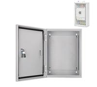 Wall Mount Waterproof Electrical Enclosure Outdoor Weatherproof Junction Box with Lock, Carbon Steel Control Cabinet for DIY Project