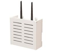 Wall Mount WiFi Router Storage Box - PVC Cable Management Cabinet for Modem & Router, Perfect for Game Consoles, TV Boxes, Remotes & Wireless Devices - Space-Saving Organizer