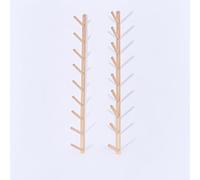 Wall Mount Wooden Yoga Mat Rack - Large Gym Storage Organizer For Exercise Mats, Foam Roller & Sectional Mat Storage Home Gym Equipment (73cm/28.7in) 158cm/62.2in