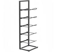 Wall Mount Yoga Mat Holder, Space-Saving Yoga Mat Rack, Foam Roller & Block Sto nizer, Ideal for Yoga Str & Resi Bands - Home Gym Decor (Black, 27x40x130cm)
