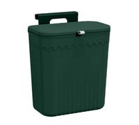 Wall Mountable Bin - Kitchen Food Waste Caddy With Sliding Cover - Hanging Trash Can For Under Sink, Cupboard Door, Motorhome, Camping, Bathroom, Toilet, Bedroom