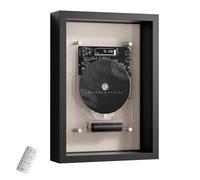 Wall Mountable CD Player, Smart Music Frame CD Player with Remote Control, 6-8H of Battery Life, 5.0 Bluetooth/3.5mm AUX Output, LED Digital Screen, for Home Office Gallery