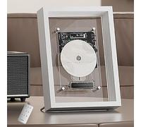 Wall Mountable CD Player, Smart Music Frame CD Player with Remote Control, 6-8H of Battery Life, 5.0 Bluetooth/3.5mm AUX Output, LED Digital Screen, for Home Office Gallery