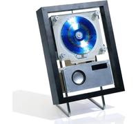 Wall Mountable CD Player with Bluetooth 5.1, Remote Control, CD/FM/AUX/USB Modes, Multi-Color Lighting for Home and Office Decor