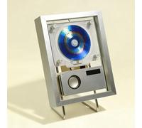 Wall Mountable CD Player with Bluetooth and Remote Control, Decorative Photo Frame for Home and Office Decor