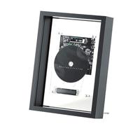 Wall Mountable CD Player with Music Decorative Photo Frame, Stereo Sound System, Remote Control for Bedroom, Living Room, Home Theater, Wall Decor