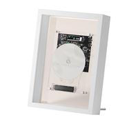 Wall Mountable CD Player with Remote, Bluetooth & AUX Output, Decorative Music Photo Frame for Home, Office & Corridor Wall Decor, Stylish and Functional