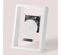 Wall Mountable CD Player with Remote Control, Bluetooth & AUX Output, Decorative Music Photo Frame for Home, Office, Corridor Wall Decor (Speakers Not Included)