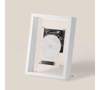 Wall Mountable CD Player with Remote Control, Bluetooth & AUX Output, Decorative Music Photo Frame for Home, Office, Corridor Wall Decor