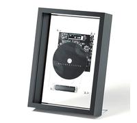 Wall Mountable CD Player with Remote Control, Bluetooth & AUX Output, Decorative Music Photo Frame for Home, Office, Corridor Wall Decor (Speakers Not Included)