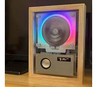 Wall Mountable CD Player with Remote, Music Decorative Photo Frame, Supports CD/USB/FM/Bluetooth/AUX, Time Display for Home and Office