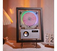 Wall Mountable Decorative CD Player Photo Frame with Remote Control, Bluetooth USB AUX Output for Home Decor