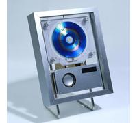 Wall Mountable Decorative Photo Frame with Bluetooth Music Player, Remote Control, Speakers, and Lighting for Home Office Gallery