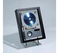 Wall Mountable Music Frame CD Player, Music Decorative Photo Frame, Two-way 5.1 Bluetooth/USB/AUX Output, With Remote Control/Speakers/6 Lighting, for Home/corridor/Wall Decor