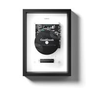 Wall Mountable Music Frame CD Player with Remote Control, Bluetooth 5.0, 3.5mm AUX Output, Perfect for Home, Corridor, Office Decor