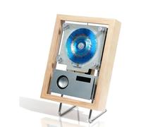 Wall Mountable Music Player and Decorative Photo Frame, Features CD, USB, FM, Two-Way Bluetooth 5.1, 6 Light Colors, Remote Control, Ideal for Home and Office Decor