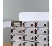 Wall-Mountable Phone Charging Station Storage Box with Lock Key Access and Charging Hole Ideal for Meetings 20 Ports Sleek Design Versatile Use