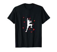 wall mountaineering climber sports challenge danger hobby adventure exercise T-Shirt
