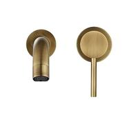 Wall MounteBrass Faucet2 Hole Rotatable Hot & ColMixer for Bathroom SinkEasy Installation Wash Basin TapIdeal for Home & Commercial UseStylish Design