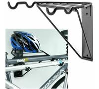 Wall Mounted 2 Bike Bicycle Cycle Storage Mount Rack Gr8 Home Black One Size