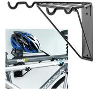 Gr8 Home Wall Mounted Folding 2 Bike Bicycle Cycle Storage Mount Rack Double Parking Hook Holder Hanger Garage Holding Foldable Stand