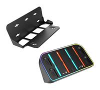 Wall Mounted 2 Controller Charging Station With RGBs Lighting 4 Game Card Slots And Heat Dissipation