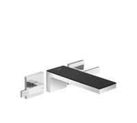 Wall-Mounted 2 Handle Basin Tap Axor MyEdition 3 holes, 221 mm spout Black chrome 47080600