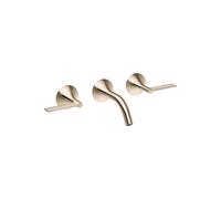 Wall-Mounted 2 Handle Basin Tap Dornbracht VAIA 3 holes ø60mm Champagne 36702819-47