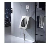 Wall Mounted 304 Stainless Steel Toilet,Men's Flushing Urinal,Intelligent Induction Flush Commercial Adult Urinal,Anti-Splash and Anti-Odor Vertical Toilet