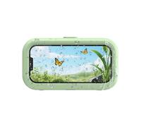 Wall Mounted - 8 x 4 Inch Hard Case, Highly Sensitive Screen Protector, Hands-Free Mobile Stand | Home, Spa, Relaxing, Bathing, Dishwashing, Recipe, View, Swimming, Where
