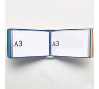 Wall Mounted A3 Flip Book Display Rack - Transparent Loose Leaf Catalog Holder, 45x33x10CM - Perfect for Home, Office, Retail Use - Maximize Your Display Space!