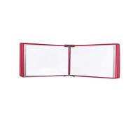 Wall Mounted A3 Poster Flip Book Display 20 Pocket File nizer Red Wall Folder for Easy Access Perfect for Home Office or Classroom Use 16.53" x 11.69"