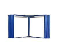 Wall Mounted A4 Flip Book Display Rack Blue Wall File Holder for 40 Papers Perfect for nizing Posters Documents and Brochures in Office or Home.