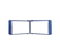 Wall Mounted A4 Poster Flip Book Display 20 Pocket Wall Folder nizer Blue Holds 8.26"x11.69" Sheets Perfect for Home Office Classroom and Retail Use