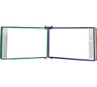 Wall Mounted A4 Poster Flip Book Display Rack 13x9x2.3in File nizer for Home Office Multi Colored Brochure Holder Space Saving Wall Storage Solution