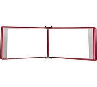 Wall Mounted A4 Poster Flip Book Display Red 13x9x2.3In Wall File Holder for Home Office and Classroom nize and Showcase Your Documents