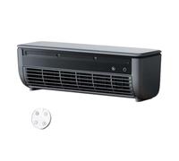 Wall Mounted Ac Fan, Portable Wall-mounted Ac Unit with 3-Speed Device & Remote Control, Removable and Washable Mesh Cover, Wireless Charging Acs for Home Kitchen Dorm Tabletop black