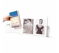 Wall-Mounted Acrylic Brochure Rack - Transparent Magazine Holder with Two Installation Options for Home and Office Use
