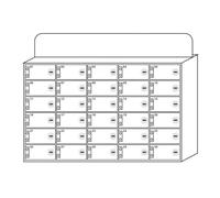 Wall-Mounted Acrylic Cell Phone Storage Box with 6-80 Lockable Slots - Classroom & Military Mobile Phone Management Cabinet for Organized, Secure Storage Solutions